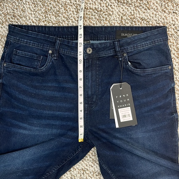 NYC THE PERFECT JEAN DARK WASH BOOTCUT MENS SIZE 38 x 30 NWT - Picture 12 of 16